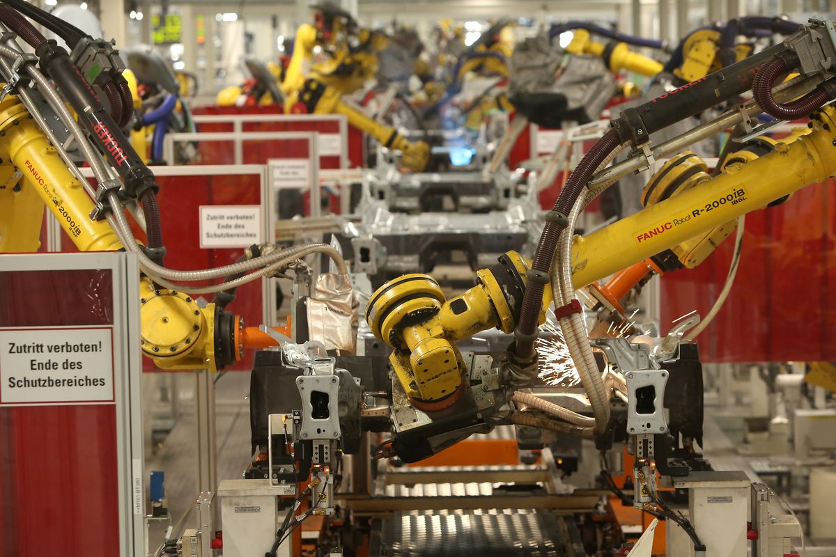 Car Production At Volkswagen Wolfsburg Plant