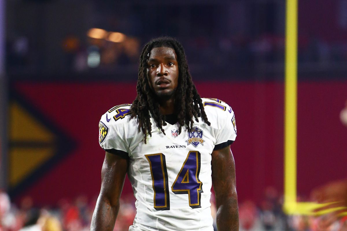 WR Marlon Brown walks away from Ravens Nation.