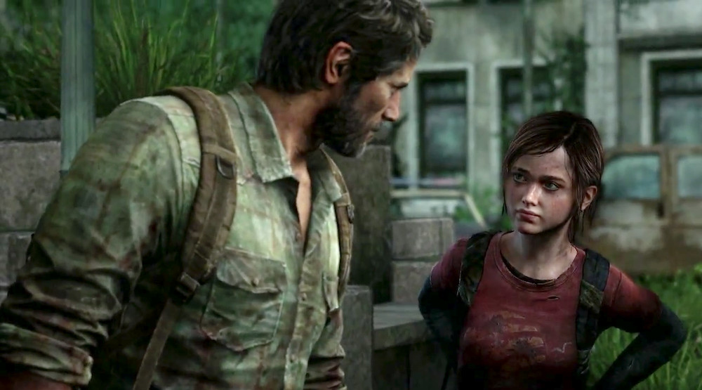 Joel talks to Ellie in a screenshot of The Last of Us game