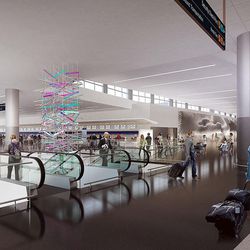 Renderings are released as Salt Lake City International Airport terminal design details are unveiled in Salt Lake City, Tuesday, Sept. 29, 2015.