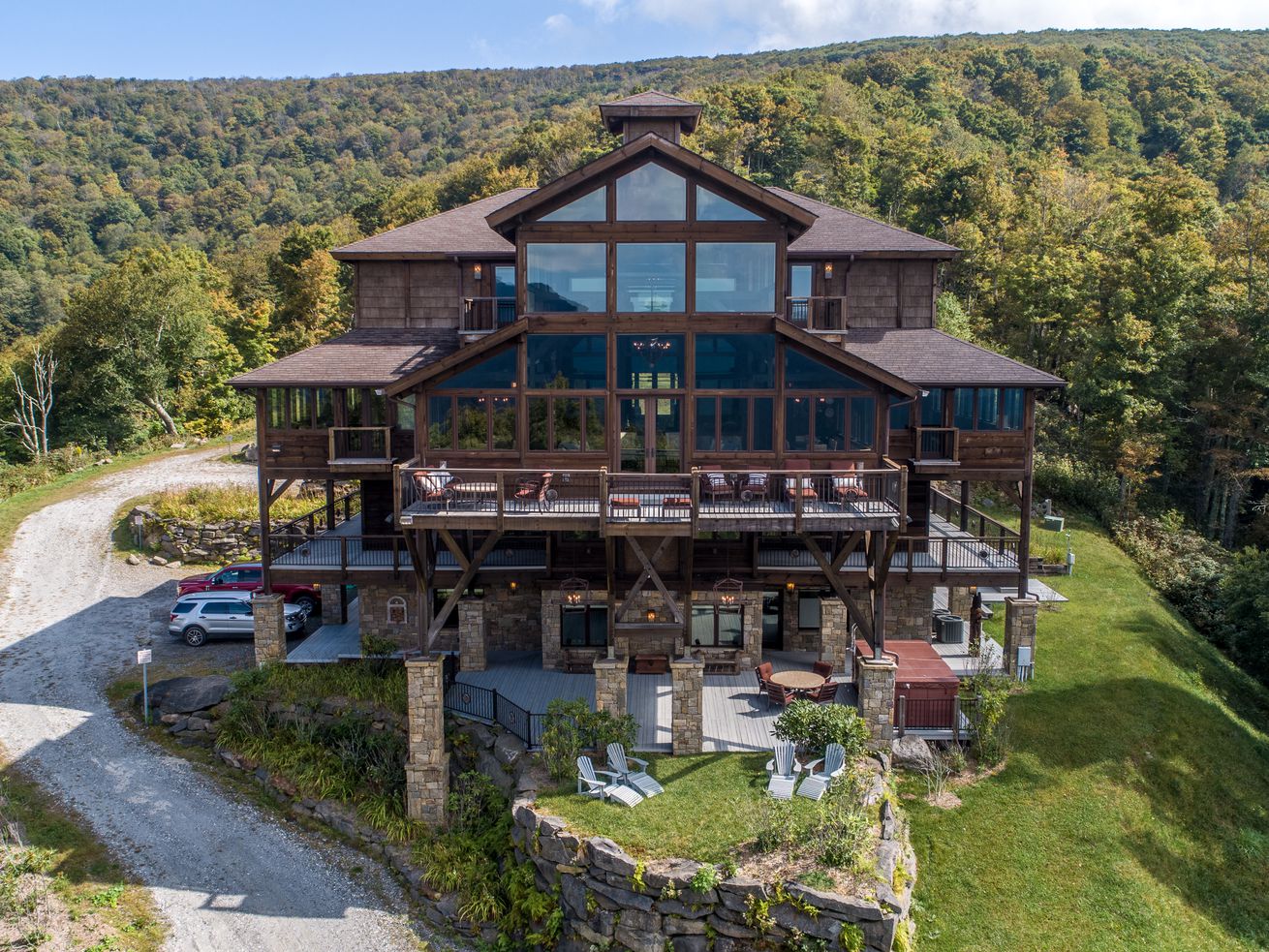 Check out this eight-bedroom, eleven-and-a-half-bath house in the Blue Ridg...