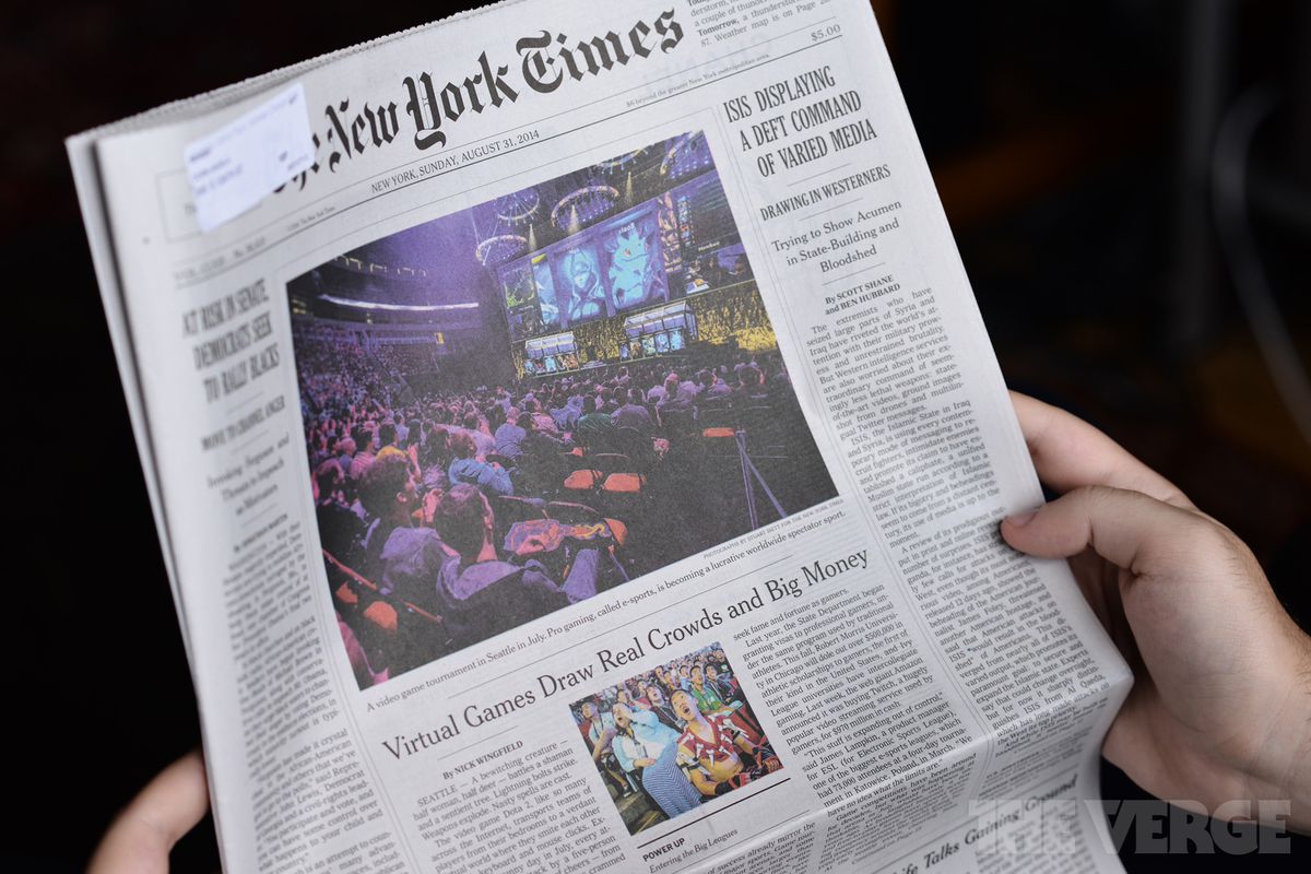 The NewYork Times Front Page : The Dream Is Real | DotaTalk
