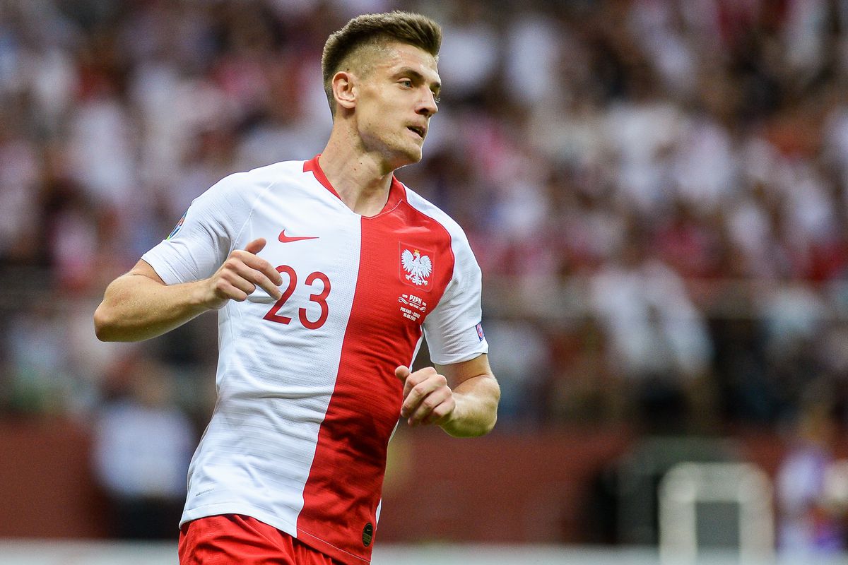 Krzysztof Piatek from Poland seen in action during the Euro...