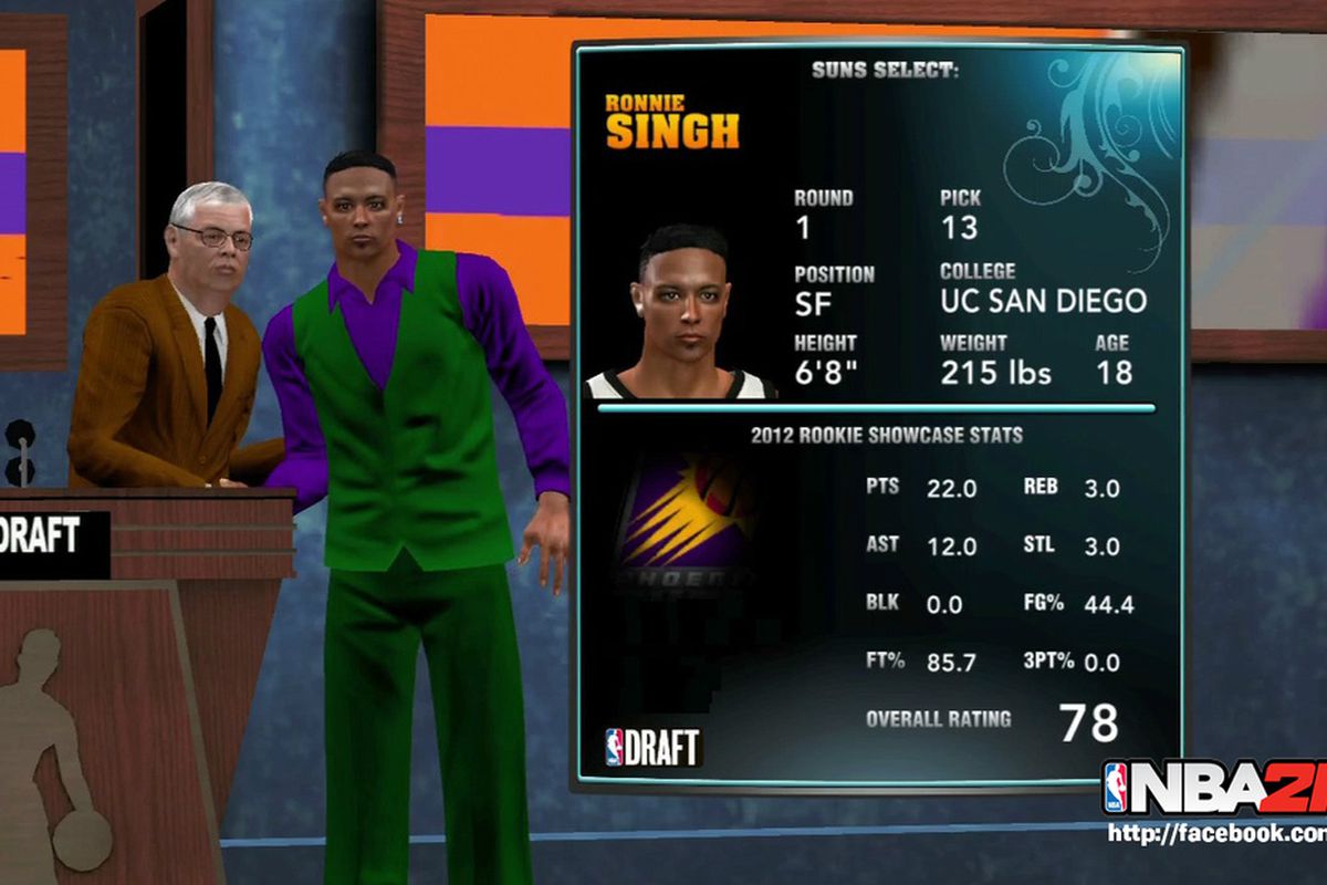NBA 2K13 draft suit
