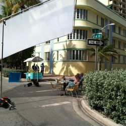 Shooting local style stars and models on Ocean Drive in South Beach.