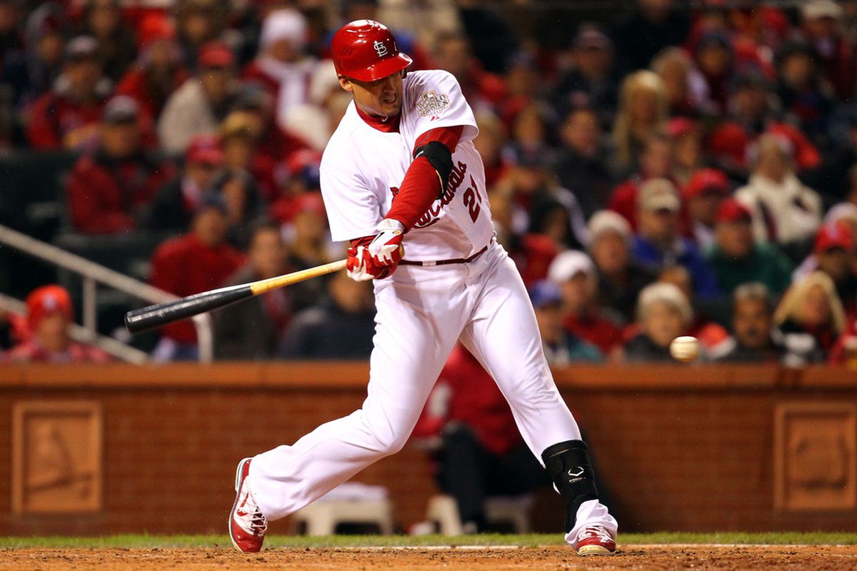Allen Craig's pinch-hit single gave the Cardinals a 1-0 series lead. 