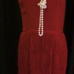 Fringed red dress, $68 