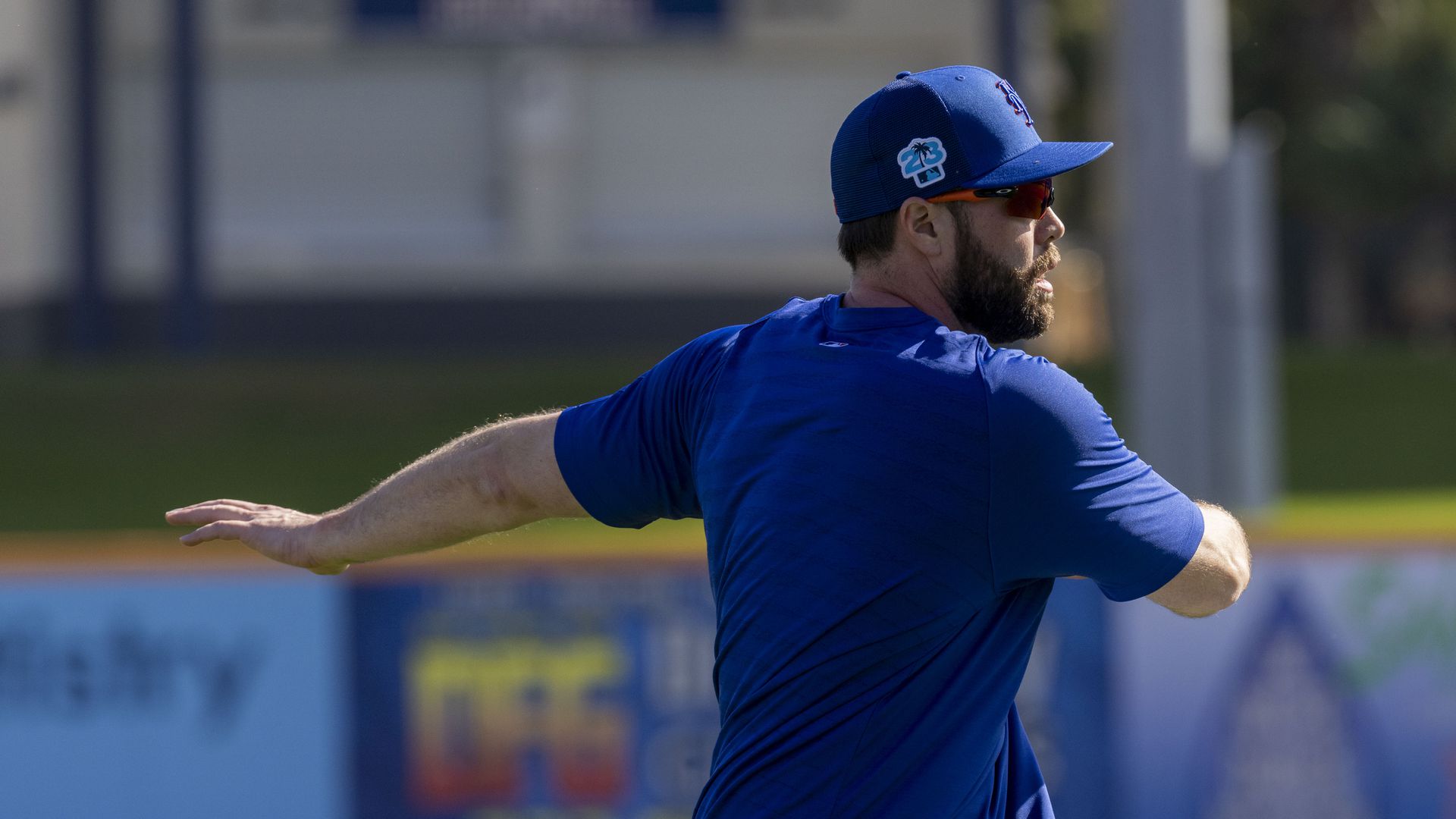 NY Mets Darin Ruf works out during spring training