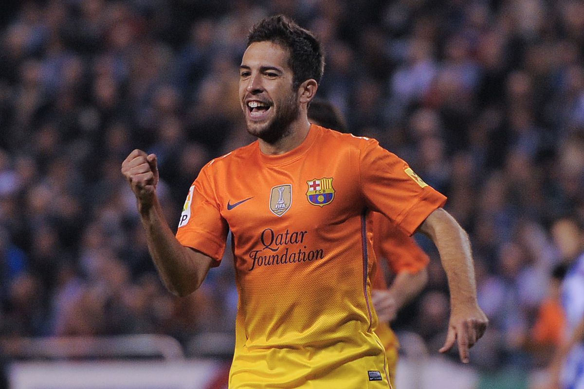 Jordi became the tenth player to score for  Barcelona this season