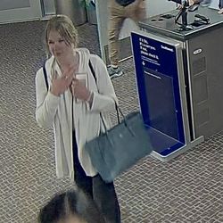 Photos provided by Salt Lake City police show Mackenzie Lueck at the Salt Lake City International Airport on June 17, 2019.