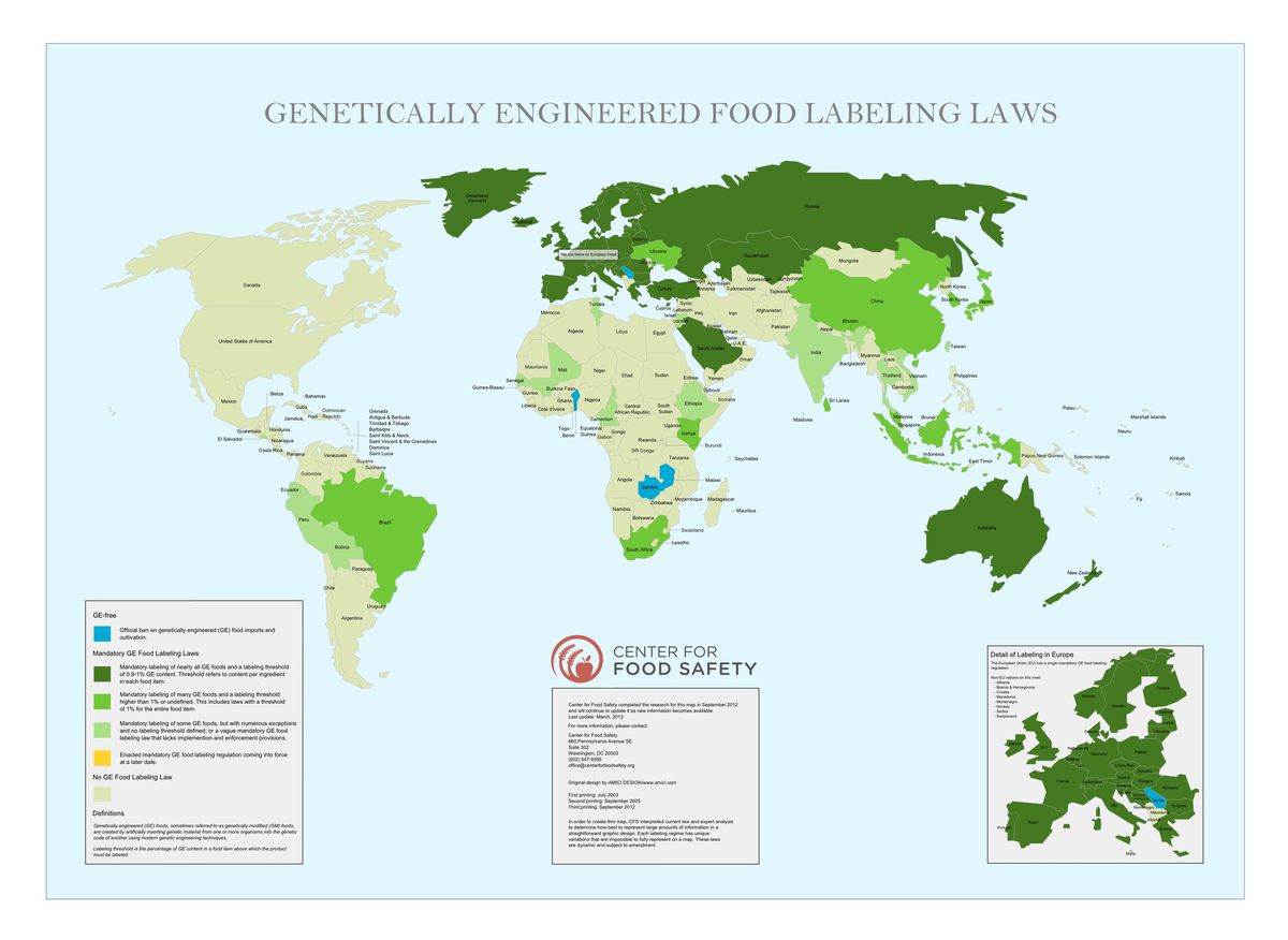 GM labeling around the world