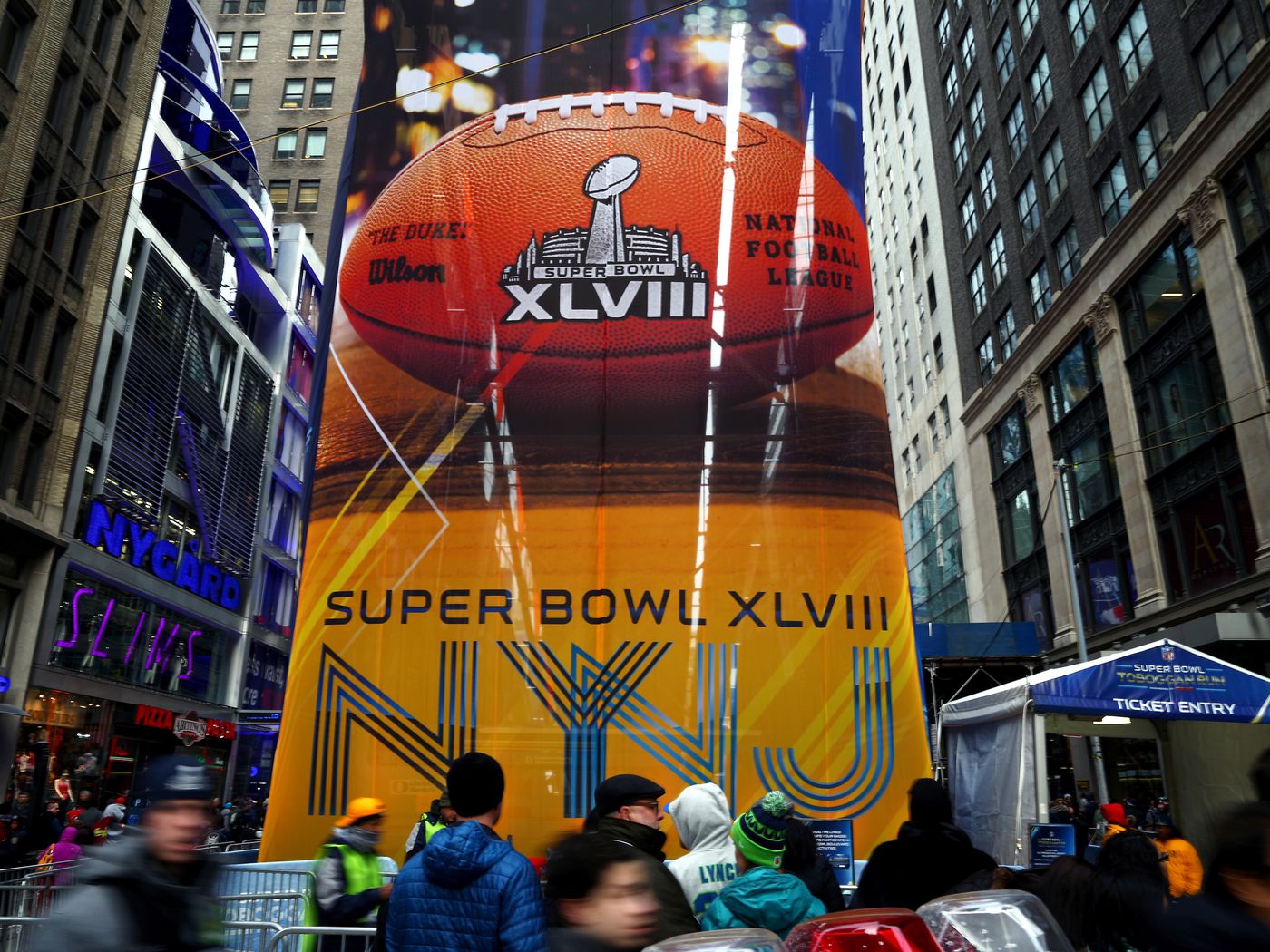 Super Bowl Xlviii Superbowl Sb 48 Champion Seahawks Route Broncos 2-PATCH Set A 