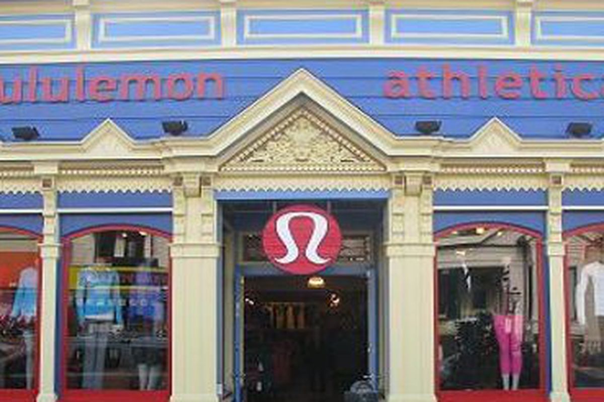 The Lululemon store in Cow Hollow; Westfield Centre will be the third SF location
