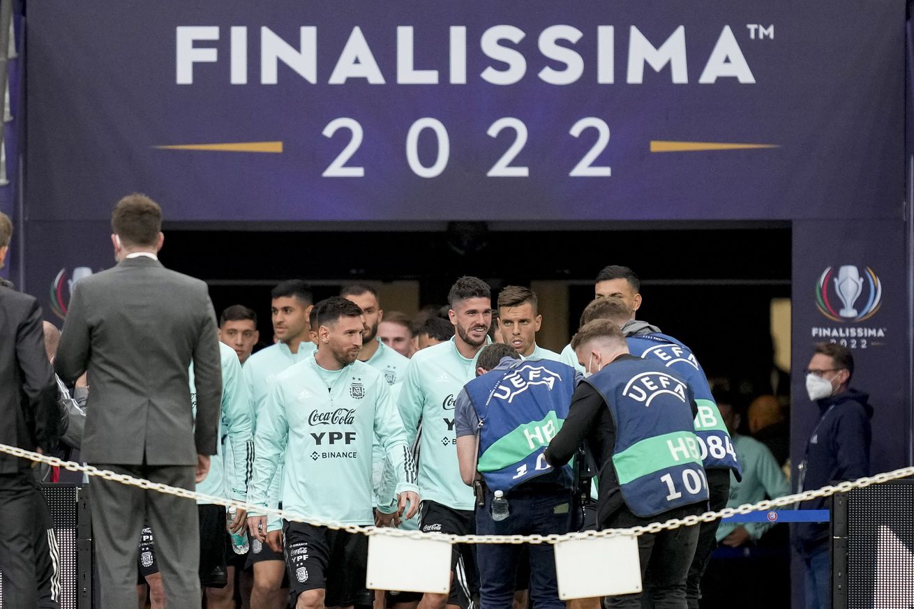 Argentina Training Session And Press Conference - Finalissima 2022