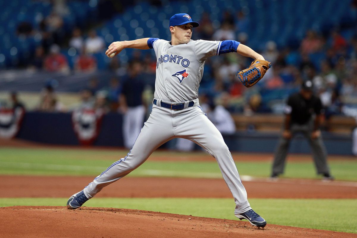 Note to captioner: Aaron Sanchez is not a reliever