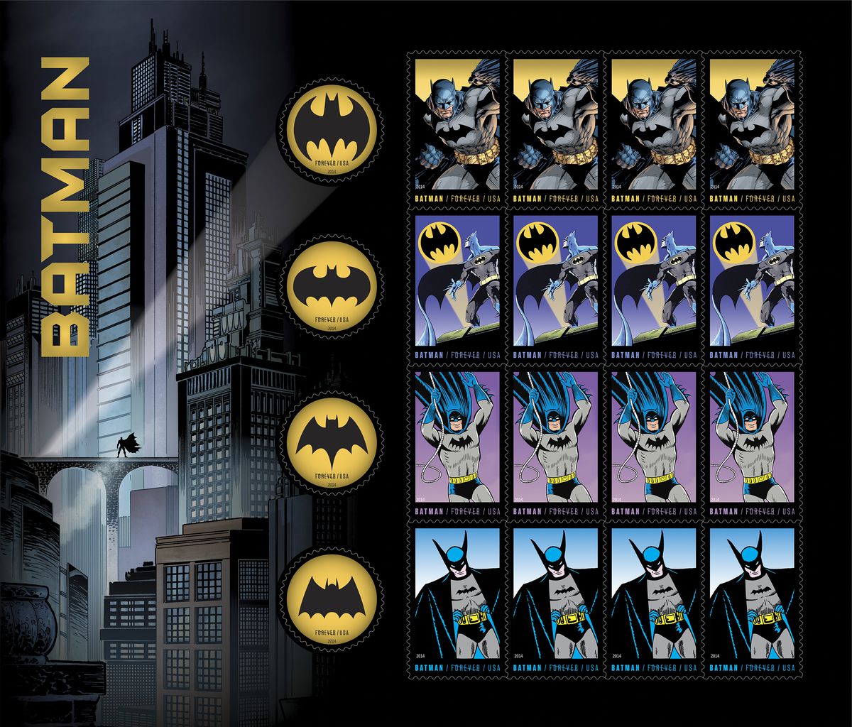 Batman stamps
