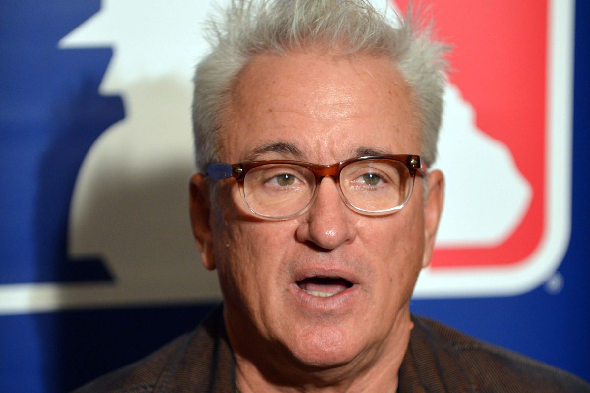 Tampa Bay Rays manager Joe Maddon with some excellent hair styling. 
