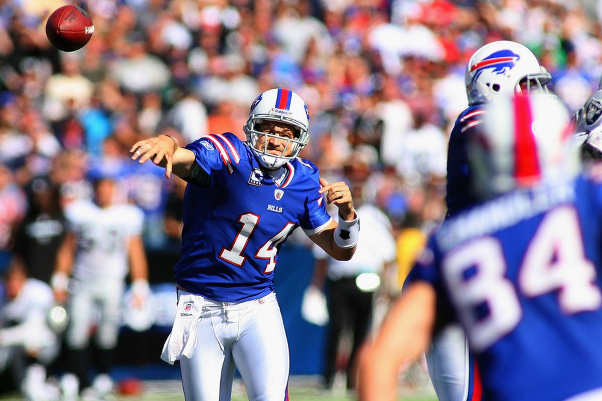 Ryan Fitzpatrick and the Bills look like they are for real (Photo by Rick Stewart/Getty Images)