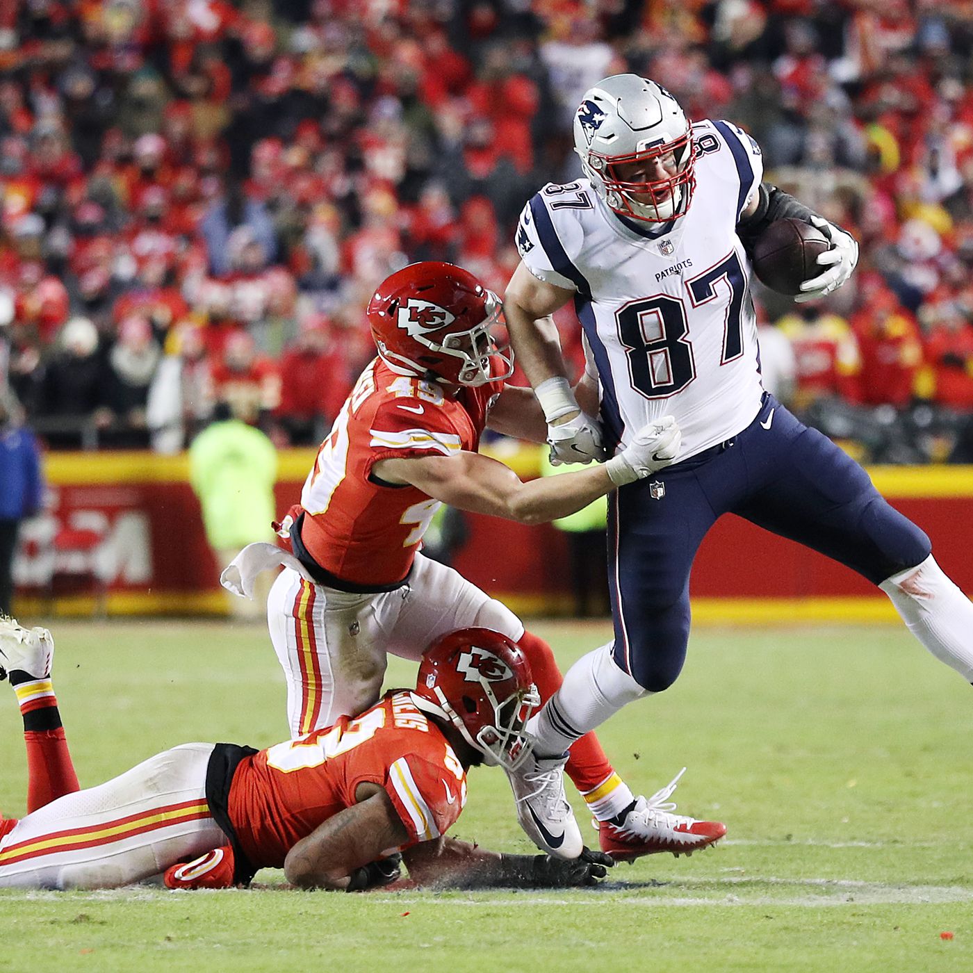 2019 AFC Championship Game: Patriots TE Rob Gronkowski delivers memorable  game - Pats Pulpit