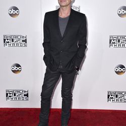 Sting arrives at the American Music Awards at the Microsoft Theater on Sunday, Nov. 20, 2016, in Los Angeles.