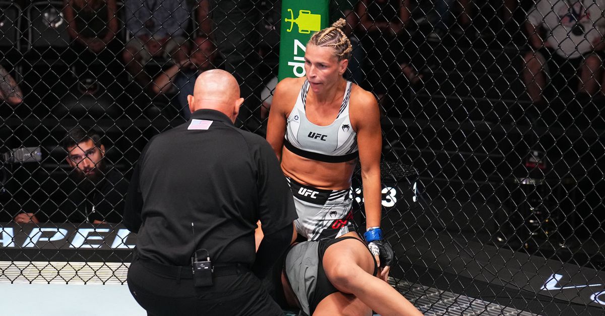 ‘Obviously she tapped’: Fighters react to confusion over Mayra Bueno Silva’s win at UFC Vegas 59