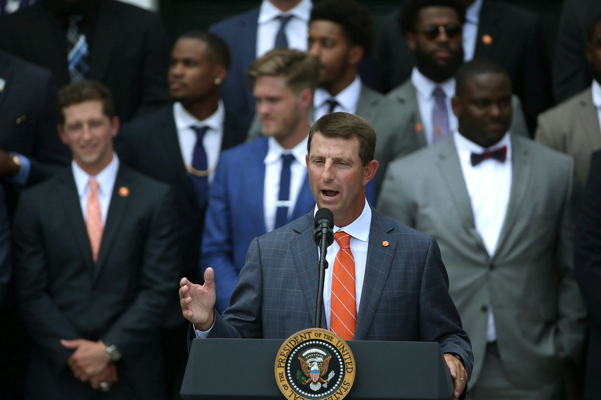 President Trump Welcomes NCAA Champion Clemson Tigers To The White House