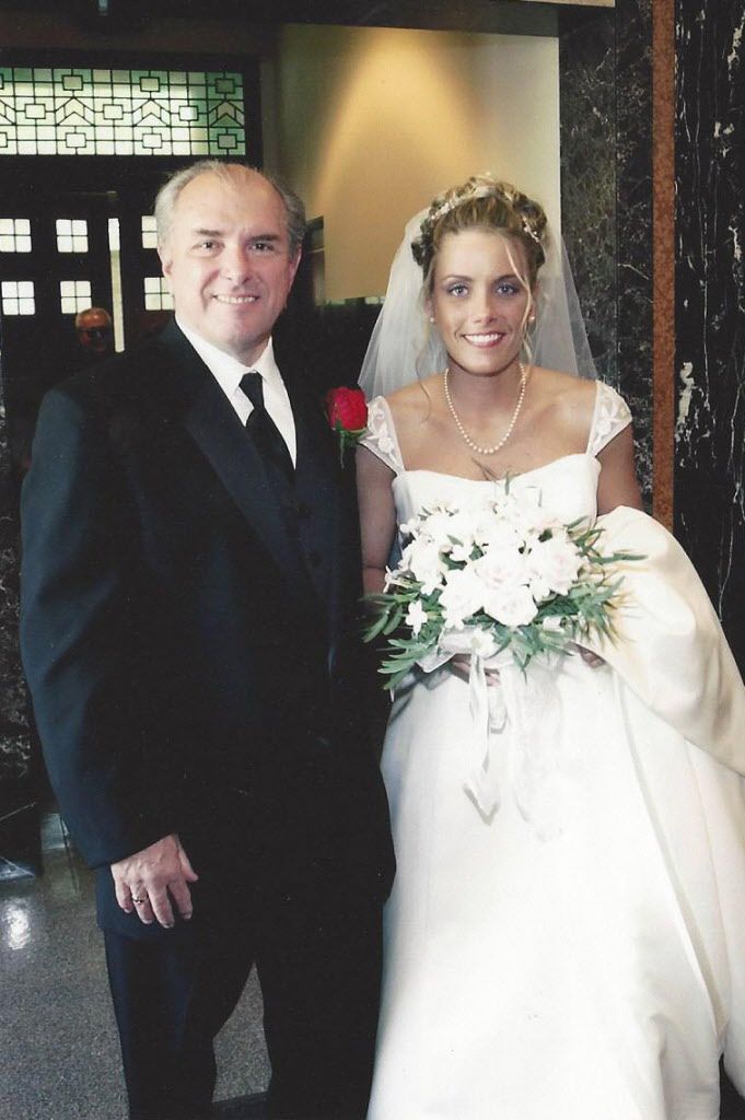 Mike McKeon with his daughter Meghan Moreno at her wedding. Provided photo.