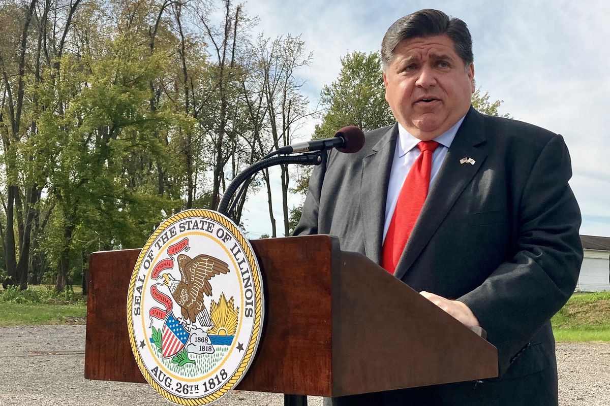 Illinois Gov. J.B. Pritzker, shown in an October photo, signed the new congressional map on Tuesday.