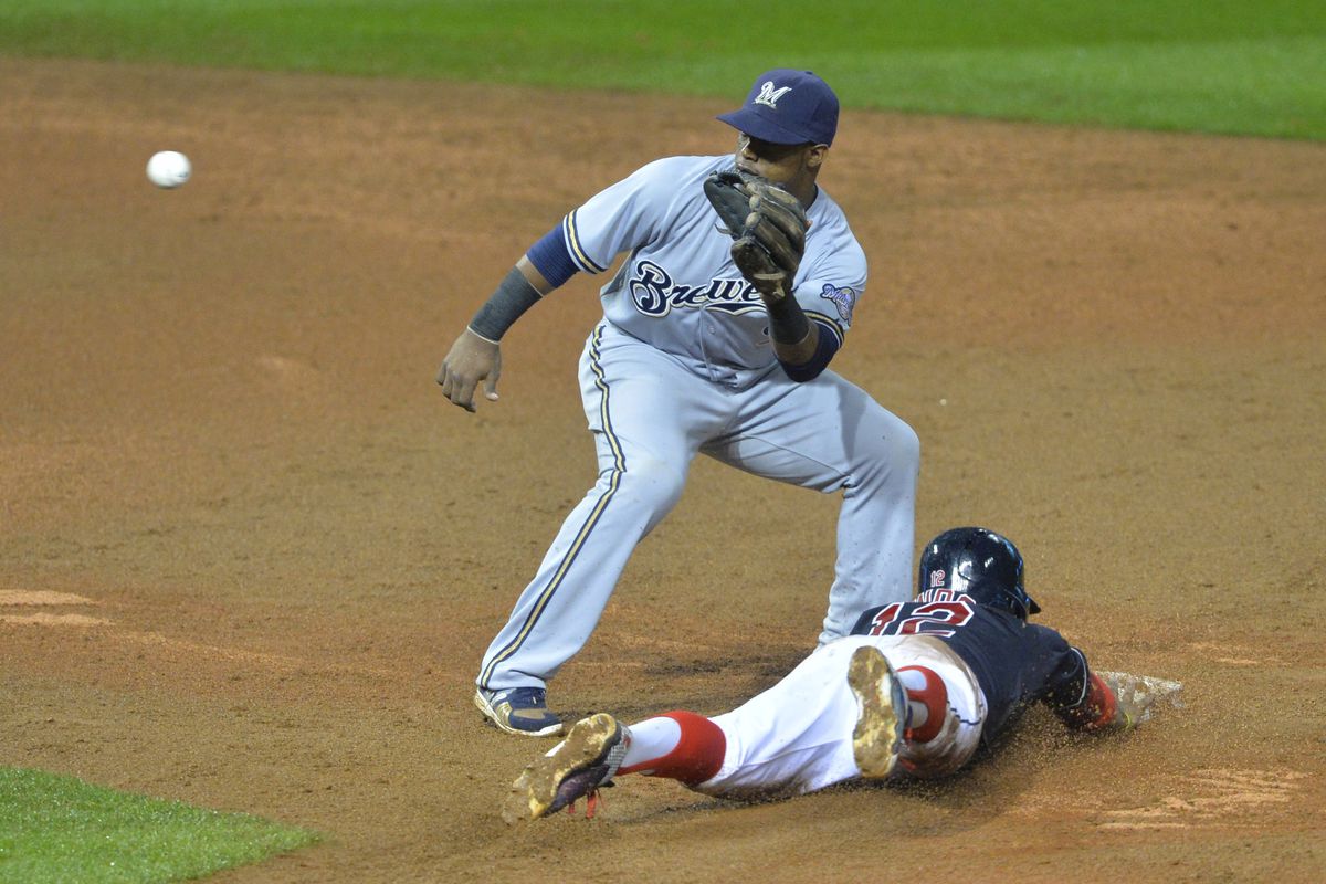 Francisco Lindor started tonight's game with three career stolen bases, and ended it with six.