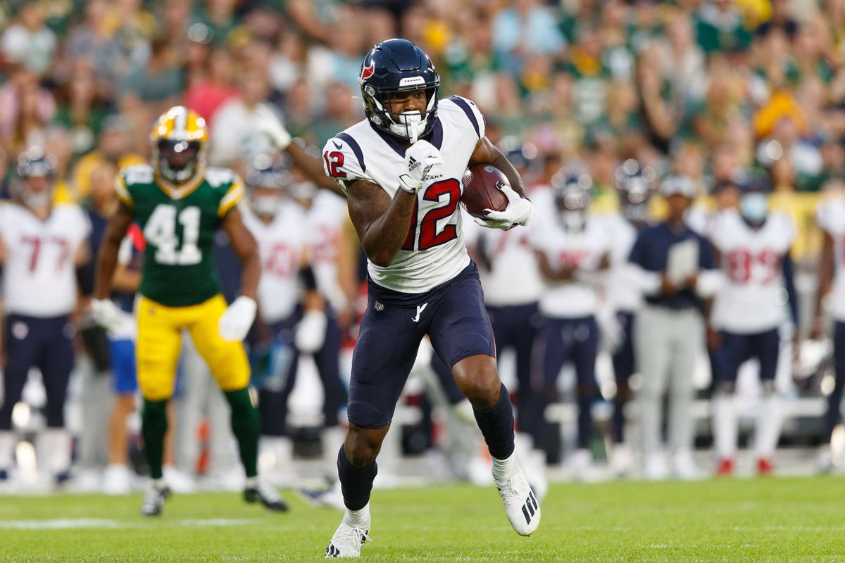 Houston Texans wide receiver Nico Collins (12) during the game against the Green Bay Packers at Lambeau Field.