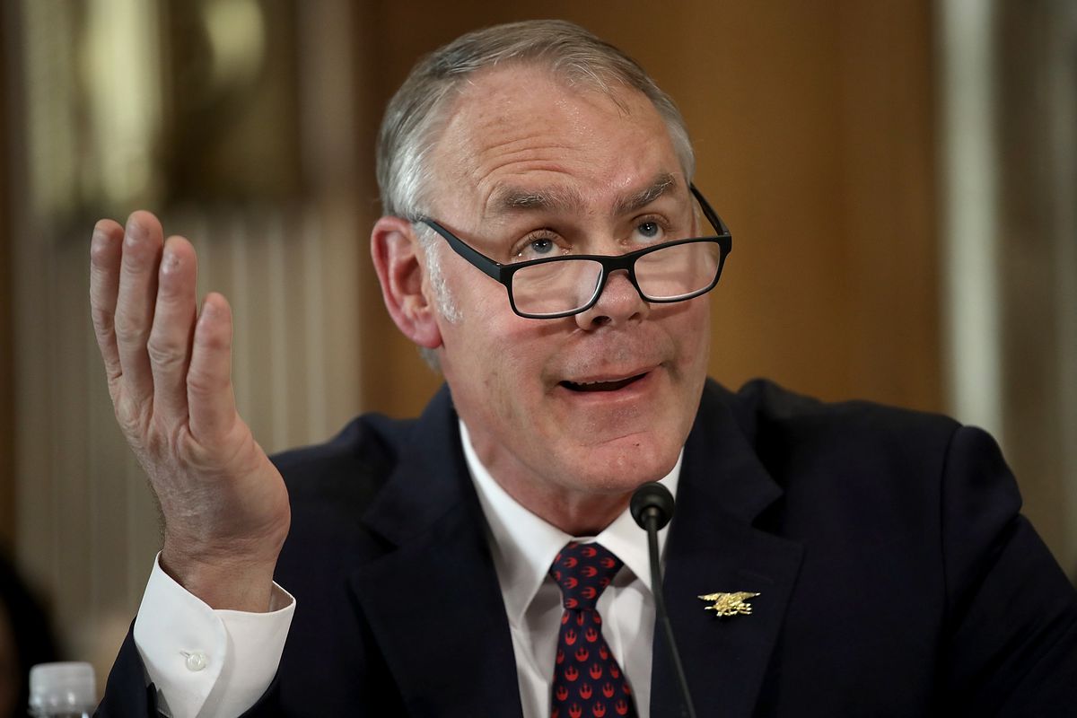 Interior Secretary Ryan Zinke may face a criminal investigation after his agency’s internal watchdog referred an inquiry to the Justice Department this week. 