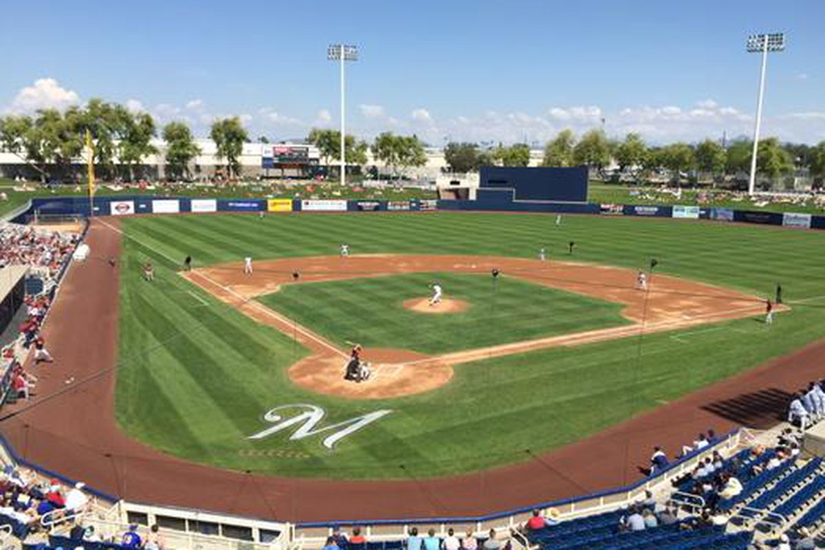 #Dbacks & #Brewers underway from here at Maryvale 