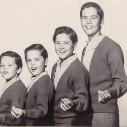 The Osmond Brothers as boys: Jay, left, Merrill, Wayne, Alan.