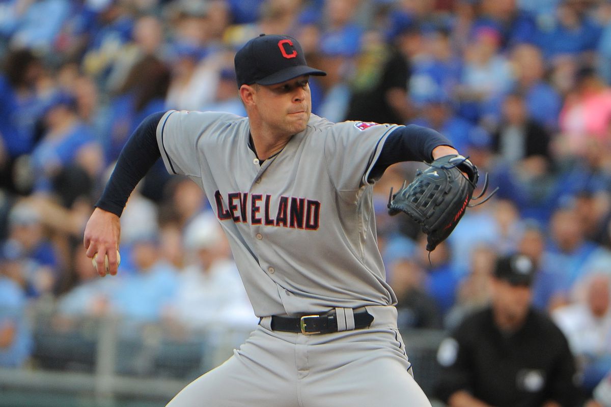 Corey Kluber allowed four runs in his first three innings, but was able to go eight innings to save the bullpen.