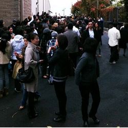 The hungry crowd outside Salvatore Ferragamo's November sale in NJ