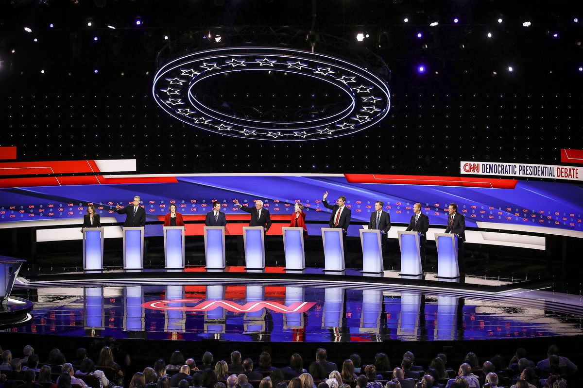 Ten Democratic presidential candidates took part in the second round of Democratic Presidential Debates on July 30, 2019, in Detroit, Michigan.