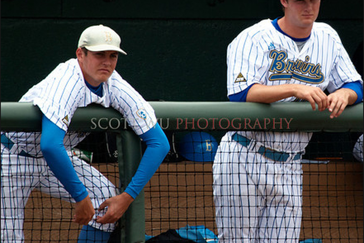 Gerrit Cole and Trevor Bauer won't have to wait long to hear their names called (Photo Credit: <a href="http://www.scottwuphotography.com/Sports/UCLA-Sports/110522-UCLA-Bruins-Baseball-v/17186860_Rkjndk#1303241992_JK8sNXN" target="new">Scott Wu</a>)