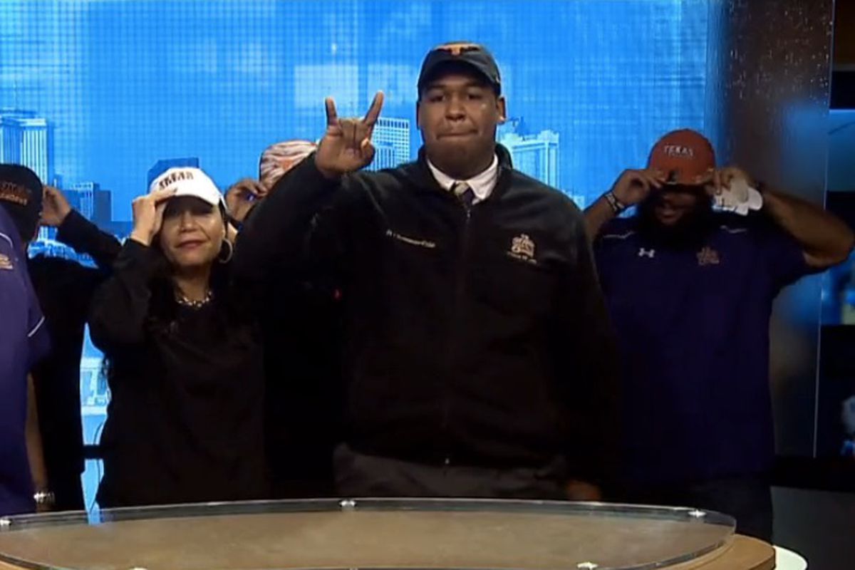 D'Andre Christmas-Giles making his announcement