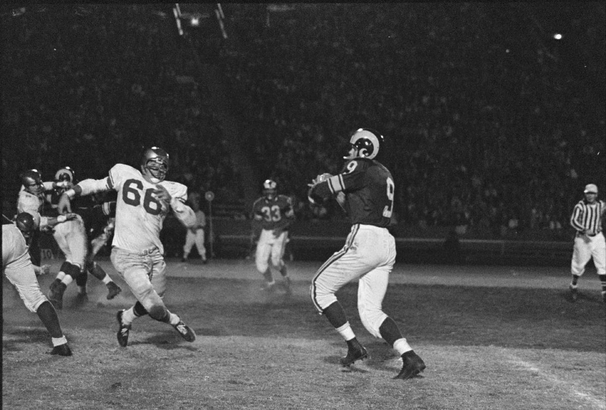1959-Philadelphia Eagles at Los Angeles Rams Football - Los Angeles Memorial Coliseum