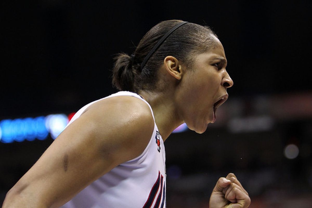 Maya Moore and the UConn Huskies are 40 minutes away from tying UCLA's 88-game win streak.