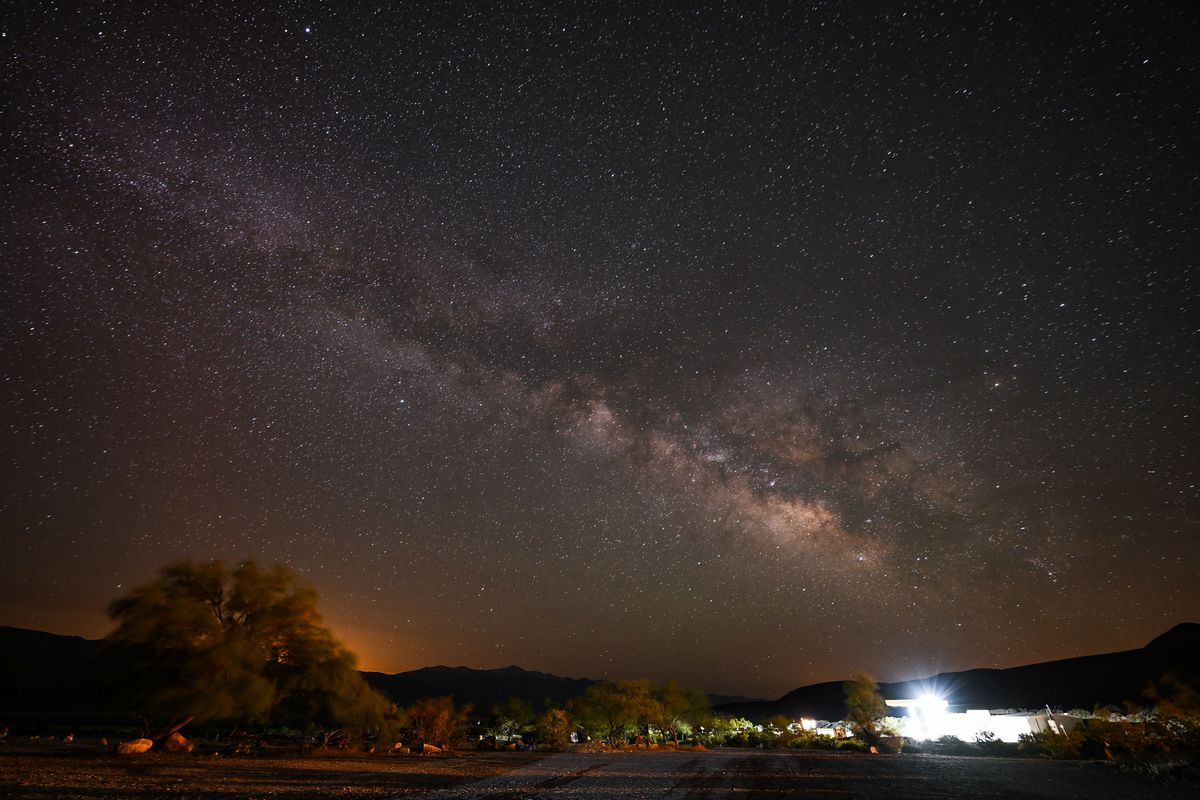 Milky Way in Panamint Springs of California