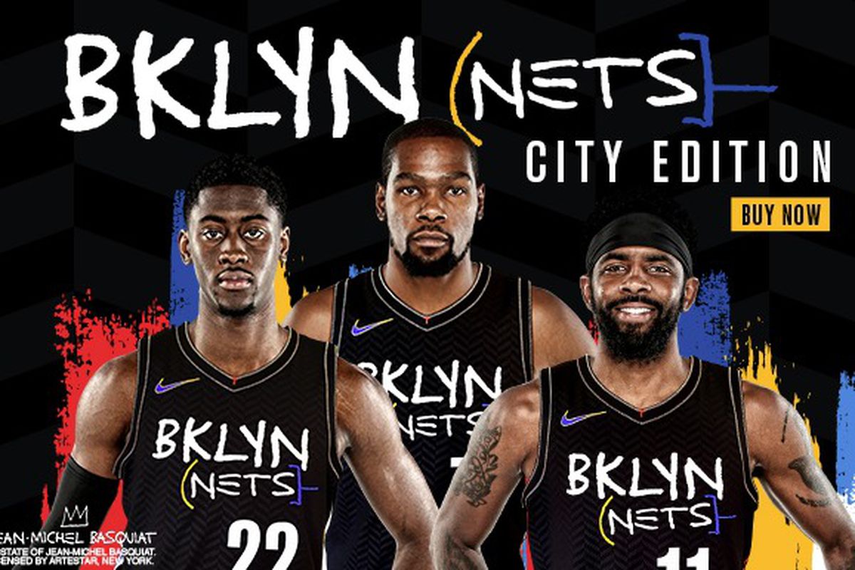 Nets' Basquiat-themed City Edition gear goes on sale  with 'Big Three'  promotion - NetsDaily