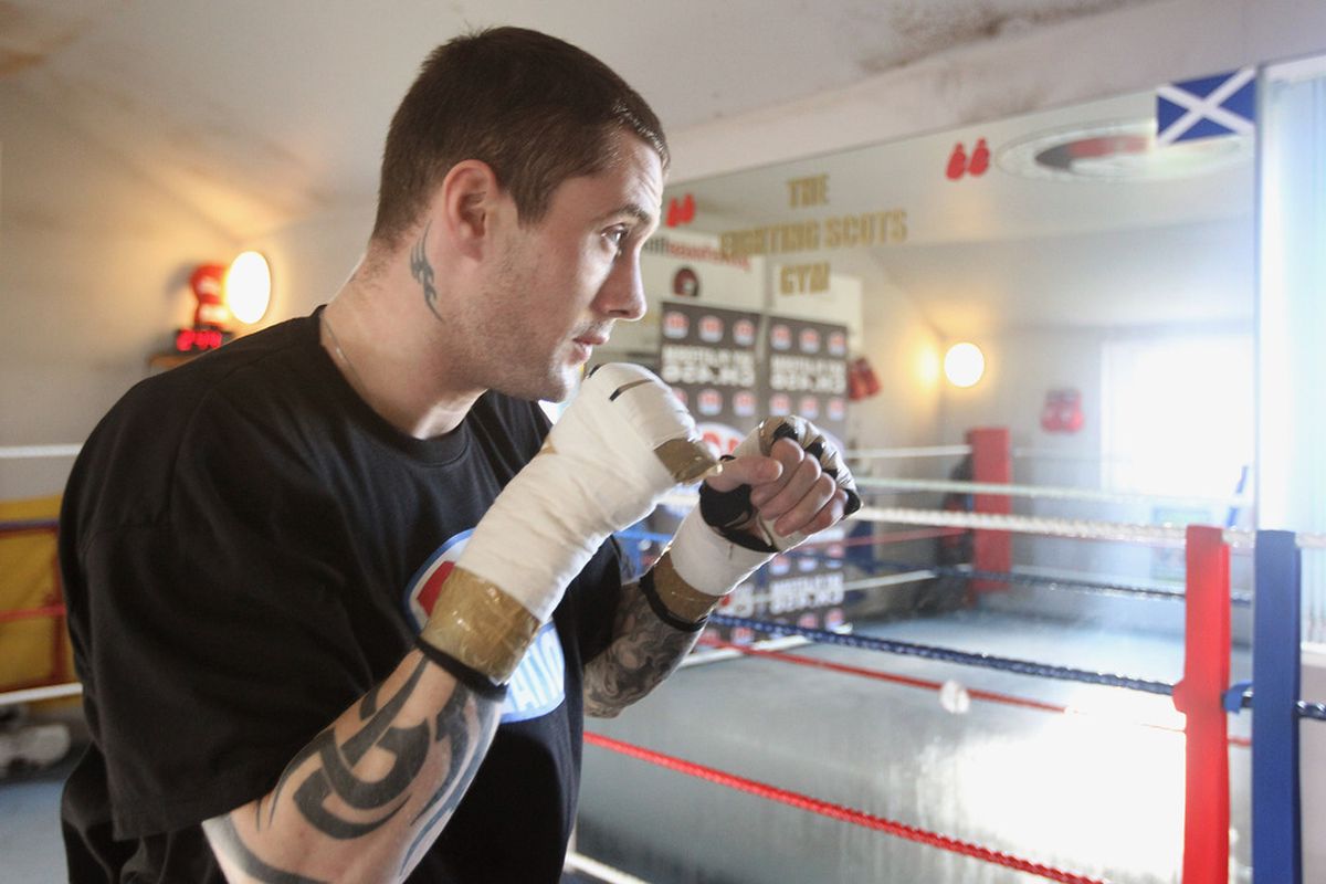 Ricky Burns has the biggest fight of his life today in London against Michael Katsidis. (Photo by Jeff J Mitchell/Getty Images)