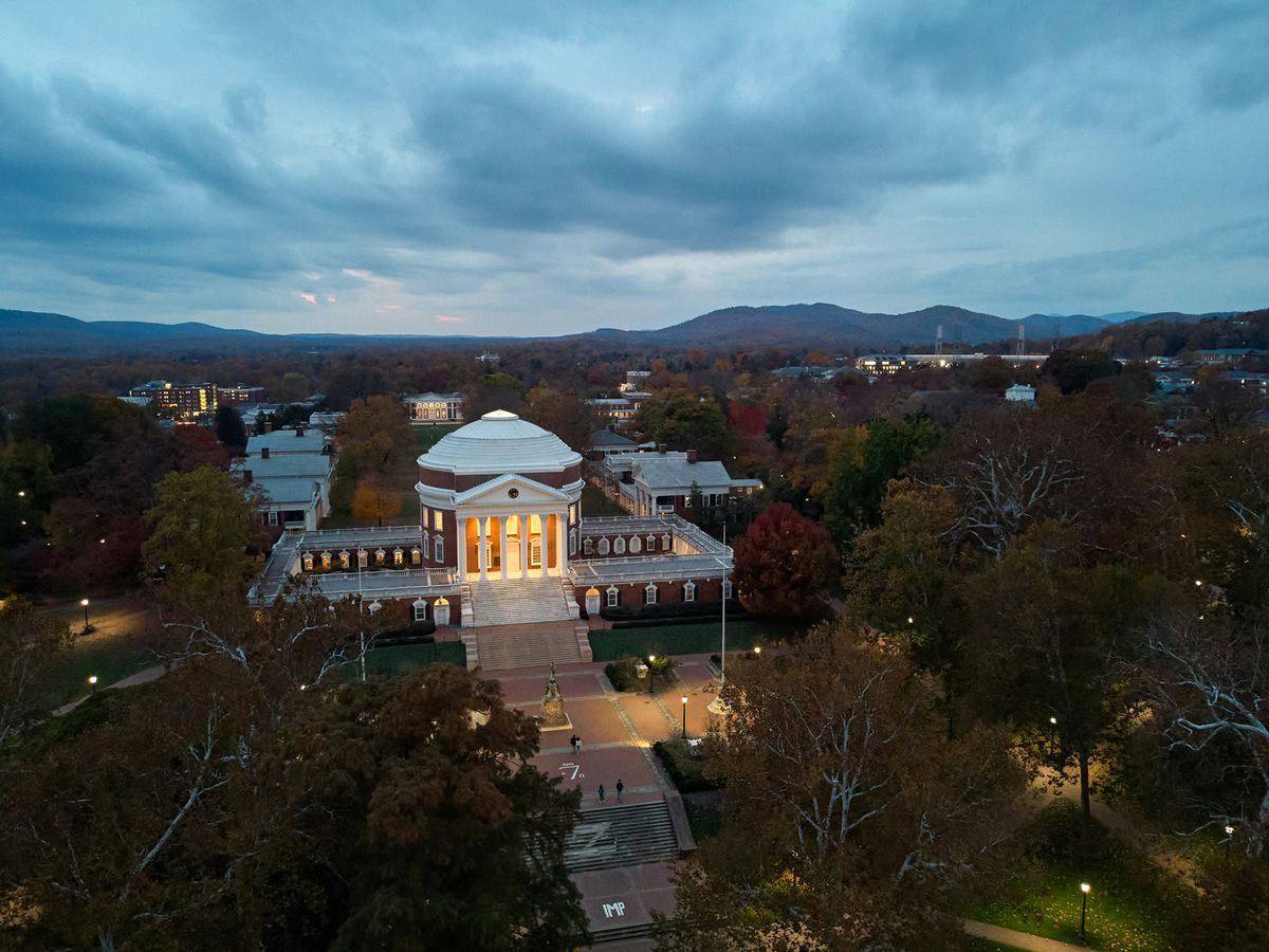 The Rotunda at the University of Virginia on Friday, Nov. 12, 2021.