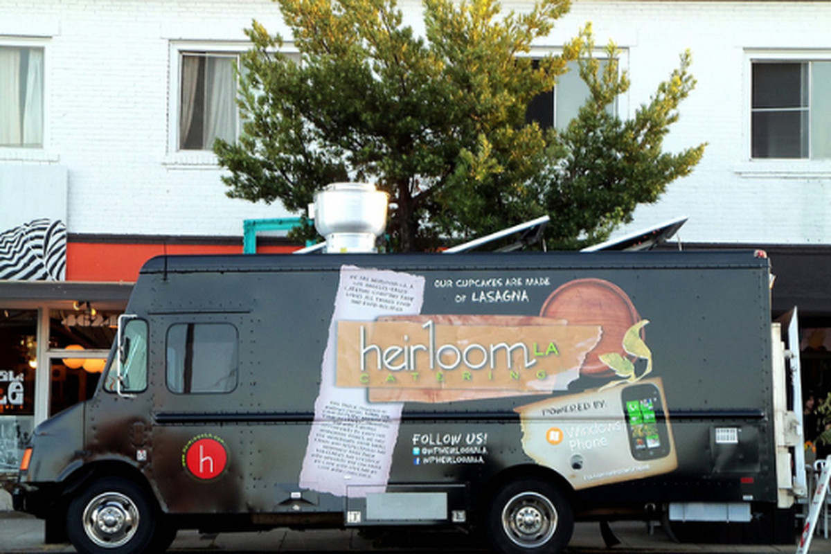 The Heirloom LA Food Truck outside Bar Covell, Los Feliz. 