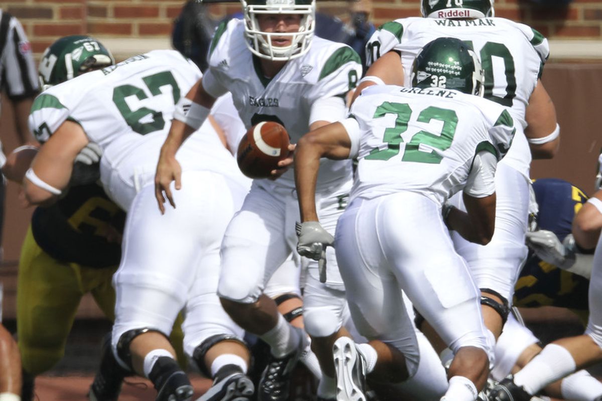 Javonti Greene has shared the burden in the EMU backfield and now shares in the accolades.