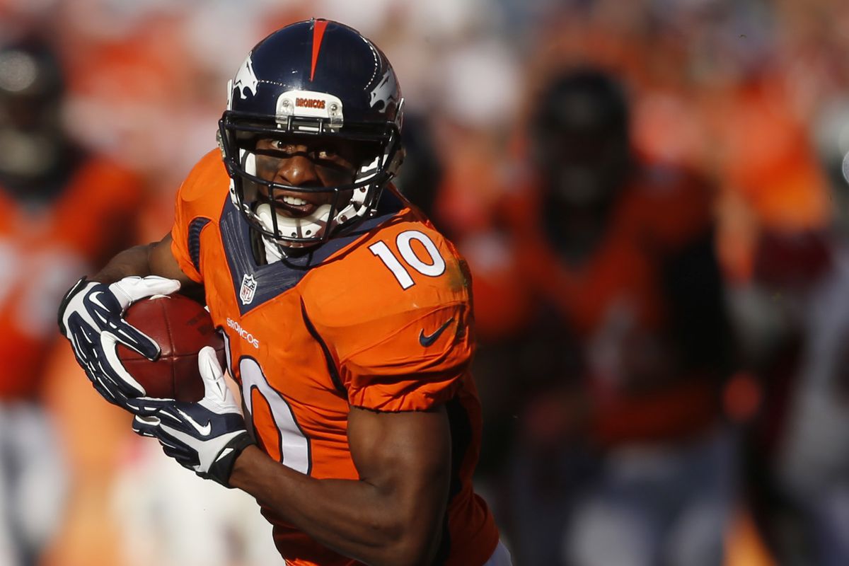 Emmanuel Sanders and the Broncos face the 49ers tonight.
