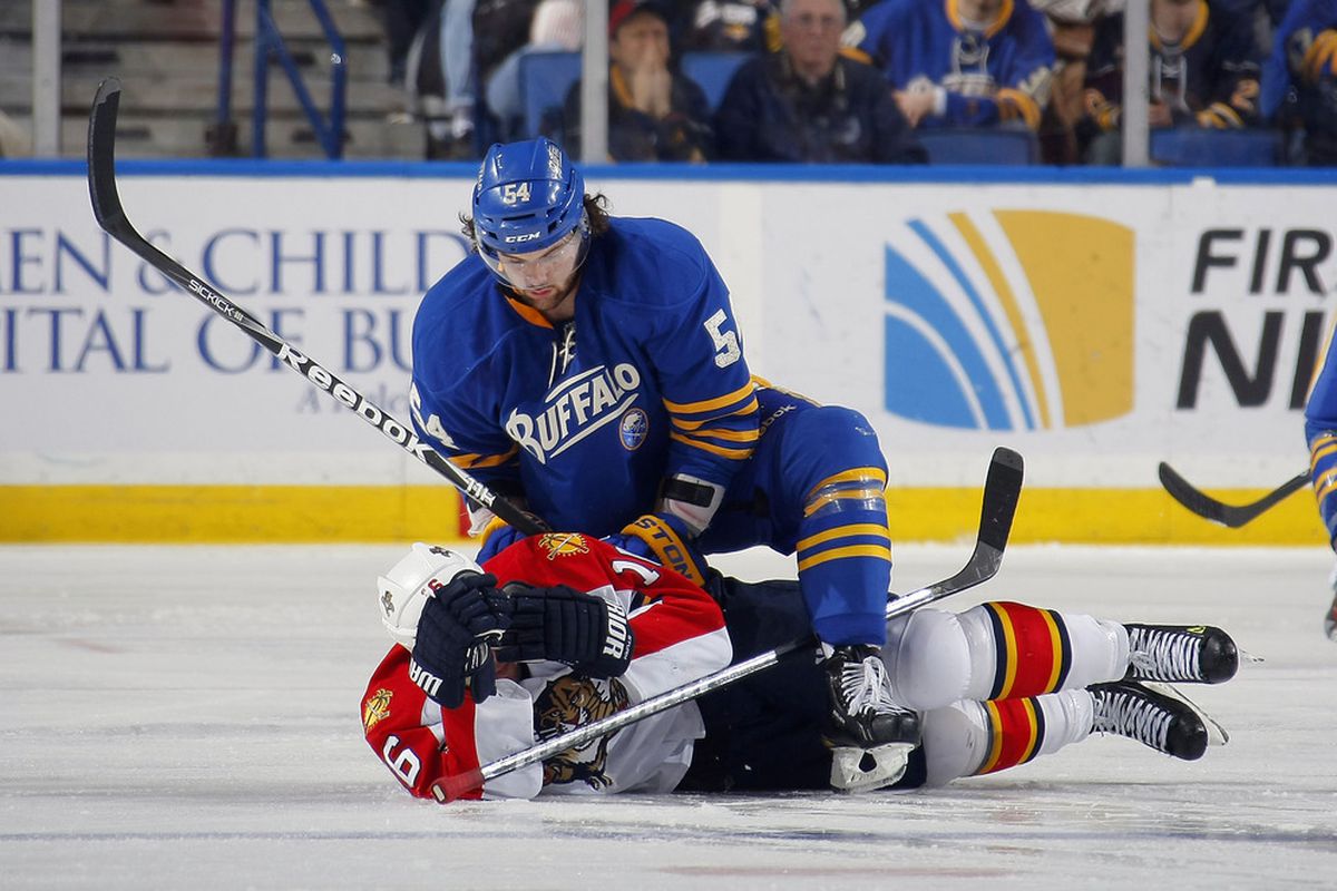 BUFFALO, NY: Zack Kassian in a position we should soon get used to seeing him in.  (Photo by Dave Sandford/Getty Images)