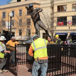 3:43 p.m. Ron Santo statue being reinstalled - 