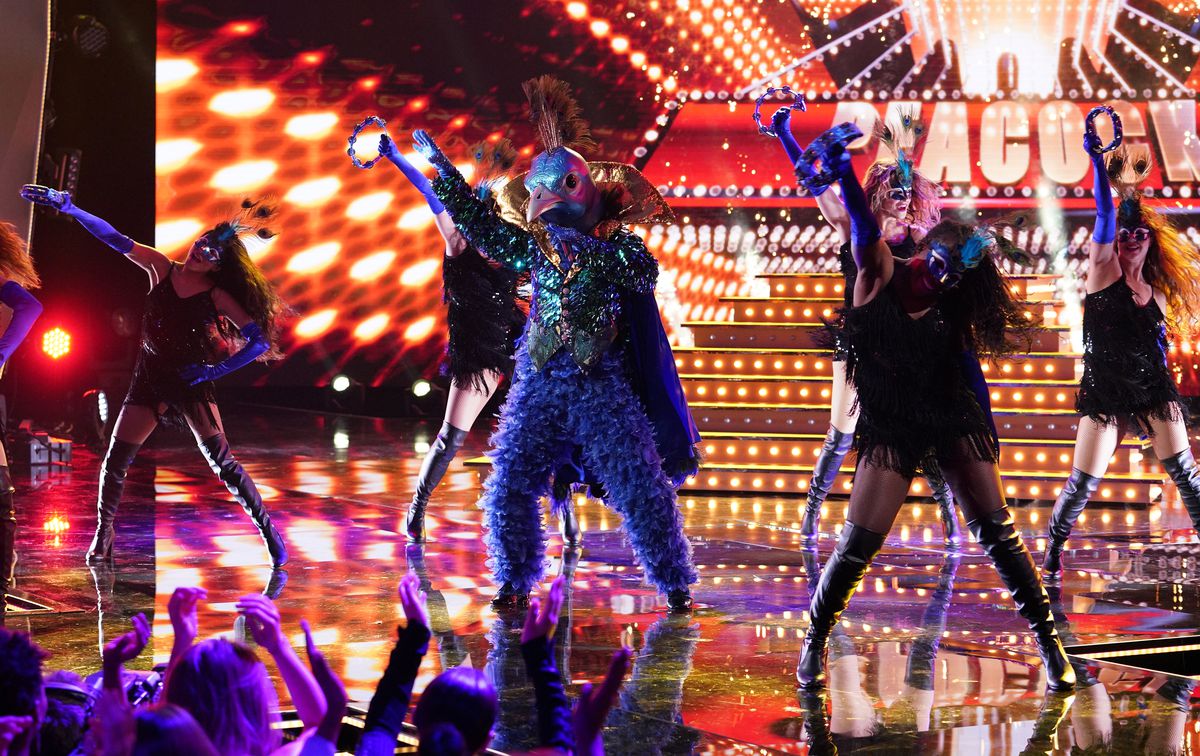 Peacock performs in the special two-hour episode “Road to the Finals / Season Finale: The Final Mask is Lifted.” The Atlantic writer Megan Garber wrote this week that “The Masked Singer” is a perfect show for 2019 because it “lets you in on the scam.”